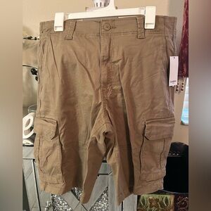 Casual Beige Cargo Shorts